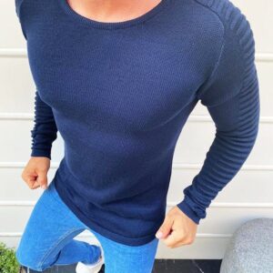 Trendový sveter granátový-pre mužov