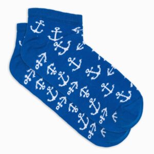 Veselé modré ponožky Kotva U177