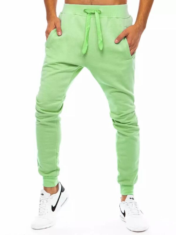 Pánske trendy tepláky svetlo-zelené