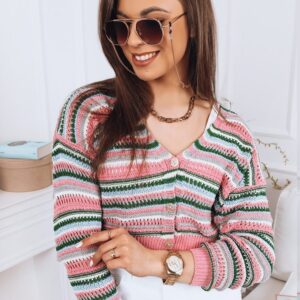 Krásny dámsky ružový sveter Colorful