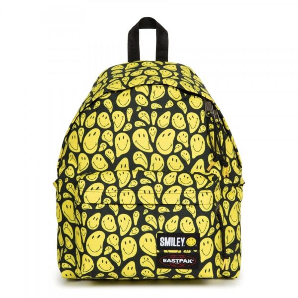 Mestský žltý ruksak so smajlíkmi Eastpak Stretch