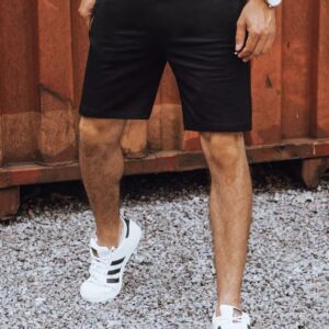 Pánske moderné kraťasy outdoorove čierne