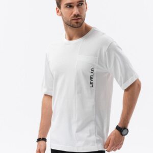 Moderné oversize tričko pánske biele