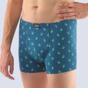 Petrolejové bavlnené boxerky s krátkou nohavičkou
