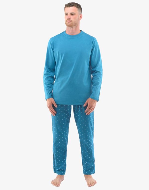 Dlhé modré pyžamo Gabriel