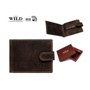 Krásna pánska hnedá peňaženka Wild