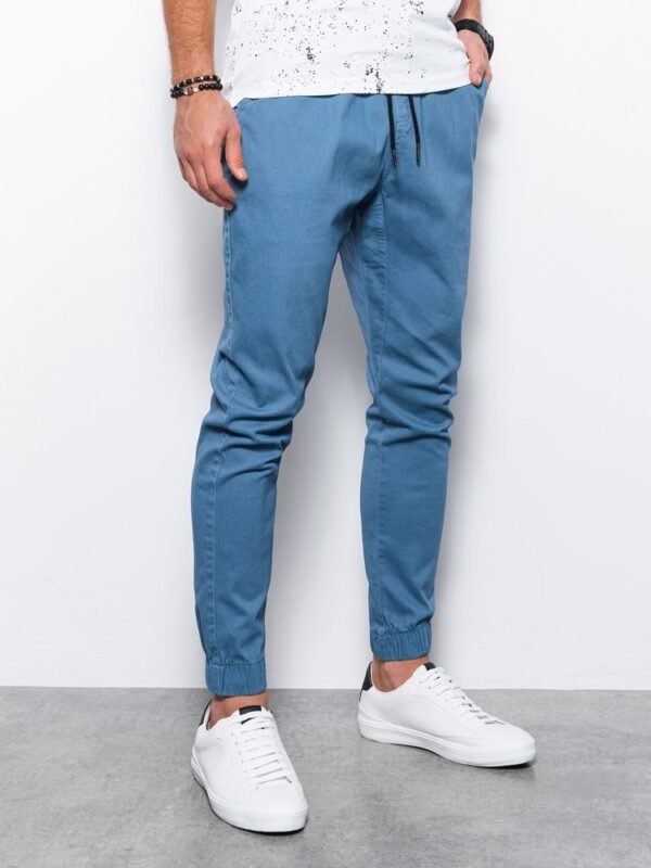 Pánske trendy jogger nohavice modré