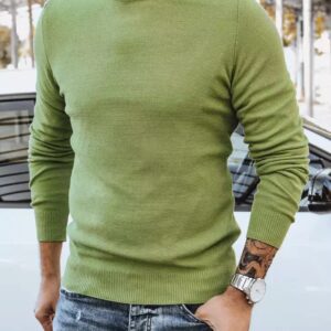 Elegantný pánsky sveter zelený