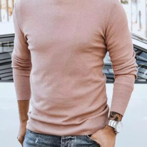 Elegantný pánsky sveter ružový