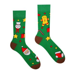 Vianočné zelené ponožky Christmas time