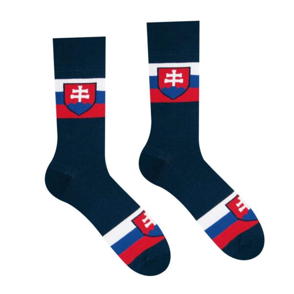 Bavlnené tmavomodré ponožky Slovensko