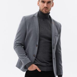 Elegantné sako pre pánov šedé