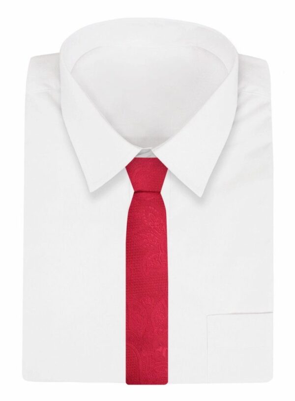 Elegantná červená pánska kravata