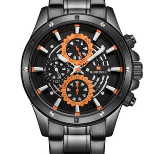 Pánske hodinky NAVIFORCE - NF9149 (zn090a) black / orange