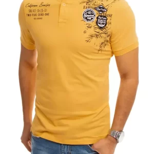 Pánske POLO tričko v žltom prevedení.