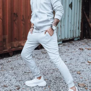 Športová pánska súprava svetlo-sivej farby skl.21