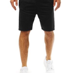 Pohodlné jednoduché panské kraťasy čierne