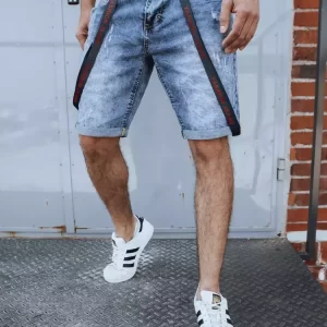 Pánske modré džínsové šortky Dstreet SX2139