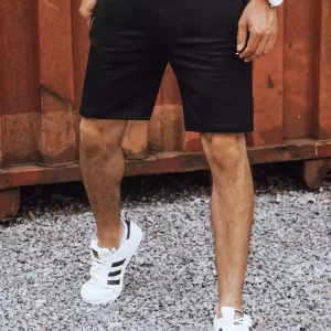 Čierne pánske šortky Dstreet SX2184
