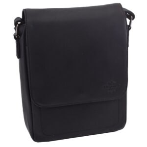 Pánske kožené crossbody černá nappa 250909