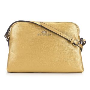 Dámska lichobežníková kožená crossbody kabelka Wittchen 29-4E-006-G