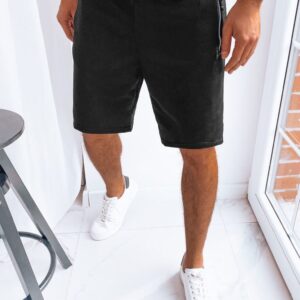 Športové kraťasy s bočnými vreckami pre mužov čierne