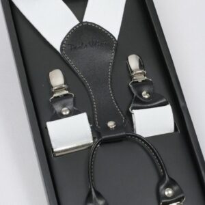 Klasické biele pánske traky