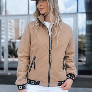 Trendy béžová dámska bomberka Hera