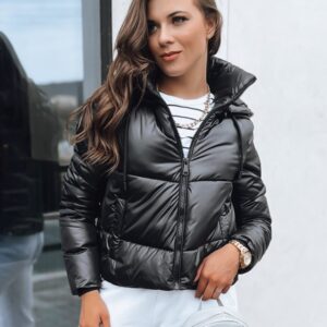 Dámska nevšedná čierna bunda Lolarose