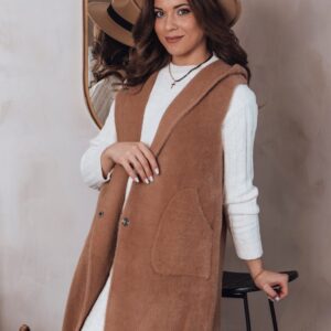 Dámska elegantná kamelová vesta Artemi