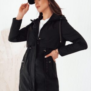 Trendy dámska čierna parka Pertha