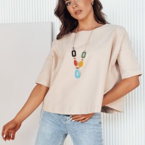 Dámska oversize béžová blúzka Buls