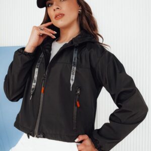 Trendy dámska čierna bunda Alondrass
