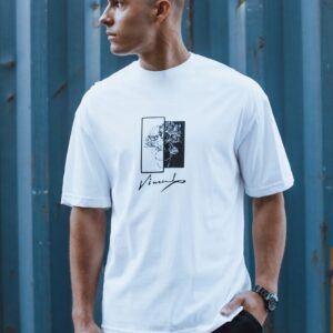 Trendy tričko s krátkym rukávom pre pánov biele