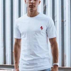 Trendy tričko s krátkym rukávom pre pánov biele