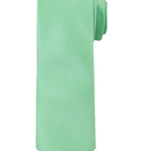 Jednofarebná svetlozelená pánska kravata