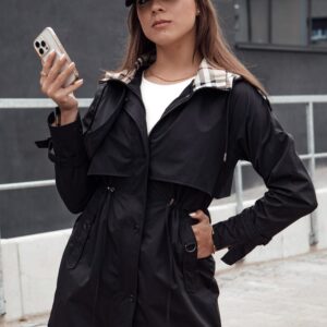 Dámska parka v čiernej farbe Fashlove