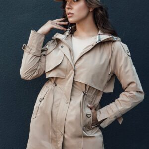 Dámska parka v béžovej farbe Fashlove