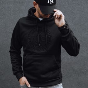 Trendy mikina pre mužov - čierna