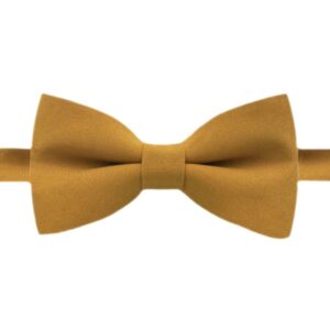 Jednofarebný pánsky motýlik v horčicovej farbe