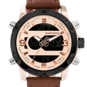 Pánske hodinky NAVIFORCE - NF9097 (zn043e) - brown/rosegold