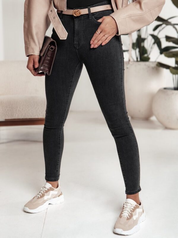 Trendy dámske čierne rifle Slimlegs