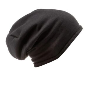 Pohodlná čierna čiapka H026