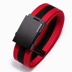 Štýlový červený látkový opasok A377