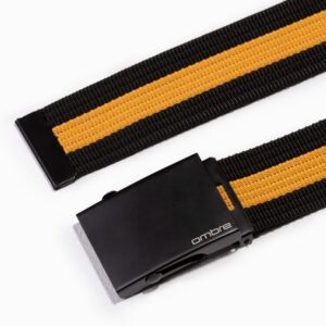 Štýlový čierny látkový opasok A377