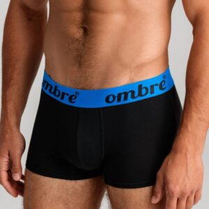 Štýlové čierno-modré boxerky U283