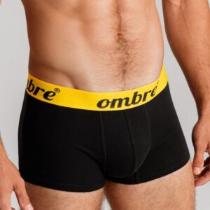 Štýlové čierno-žlté boxerky U283