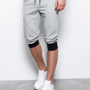 Jedinečné kraťasy pre pánov šedé/čierne