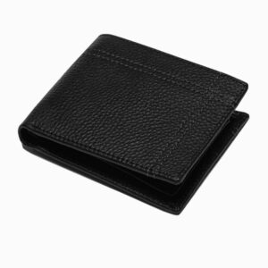 Kožená peňaženka v čiernej farbe A790