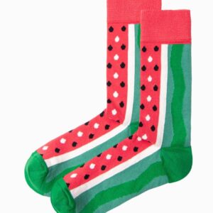 Pánske ponožky s potlačou (melón) U240
